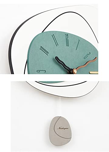 Reloj De Pared, Reloj De Péndulo Moderno Silencioso Sin Tictac, Reloj De Pared Decro Creativo De Arte De Lujo, para Sala De Estar, Cocina, Comedor, Dormitorio, Jardín Y Patio,D Decoration