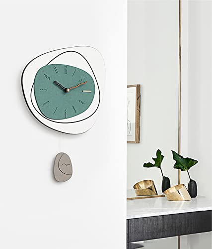 Reloj De Pared, Reloj De Péndulo Moderno Silencioso Sin Tictac, Reloj De Pared Decro Creativo De Arte De Lujo, para Sala De Estar, Cocina, Comedor, Dormitorio, Jardín Y Patio,D Decoration