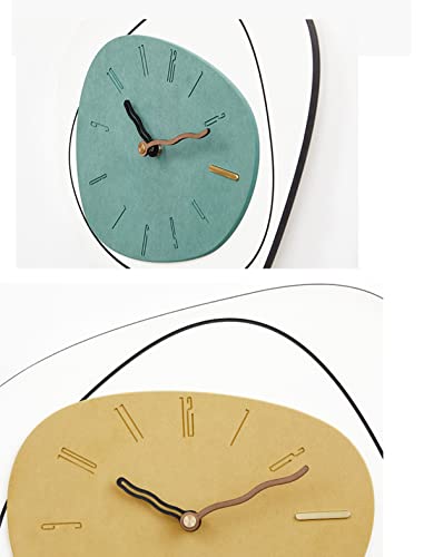 Reloj De Pared, Reloj De Péndulo Moderno Silencioso Sin Tictac, Reloj De Pared Decro Creativo De Arte De Lujo, para Sala De Estar, Cocina, Comedor, Dormitorio, Jardín Y Patio,D Decoration