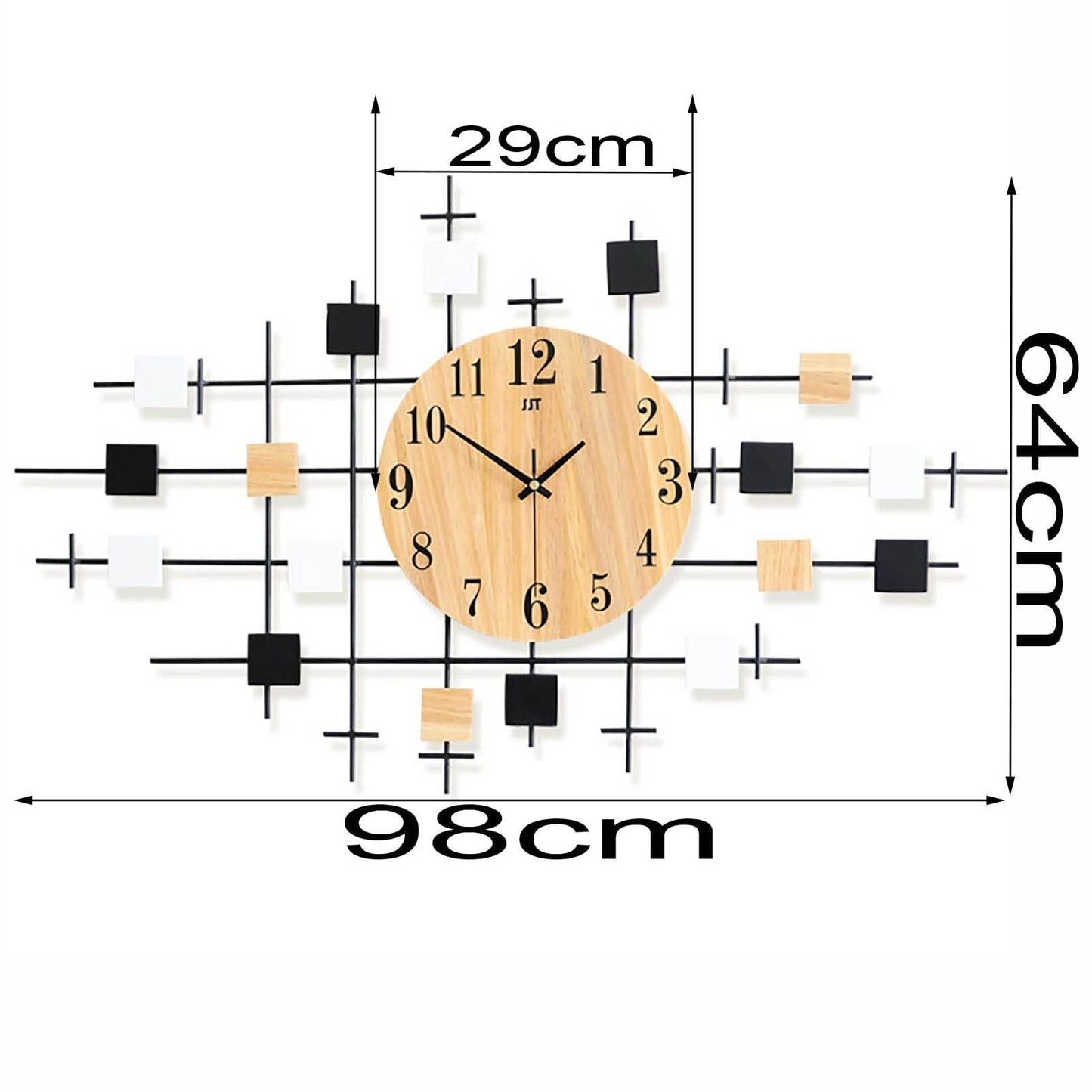 Reloj de pared grande y moderno para decoración de sala de estar, oficina, dormitorio, relojes de pared simples