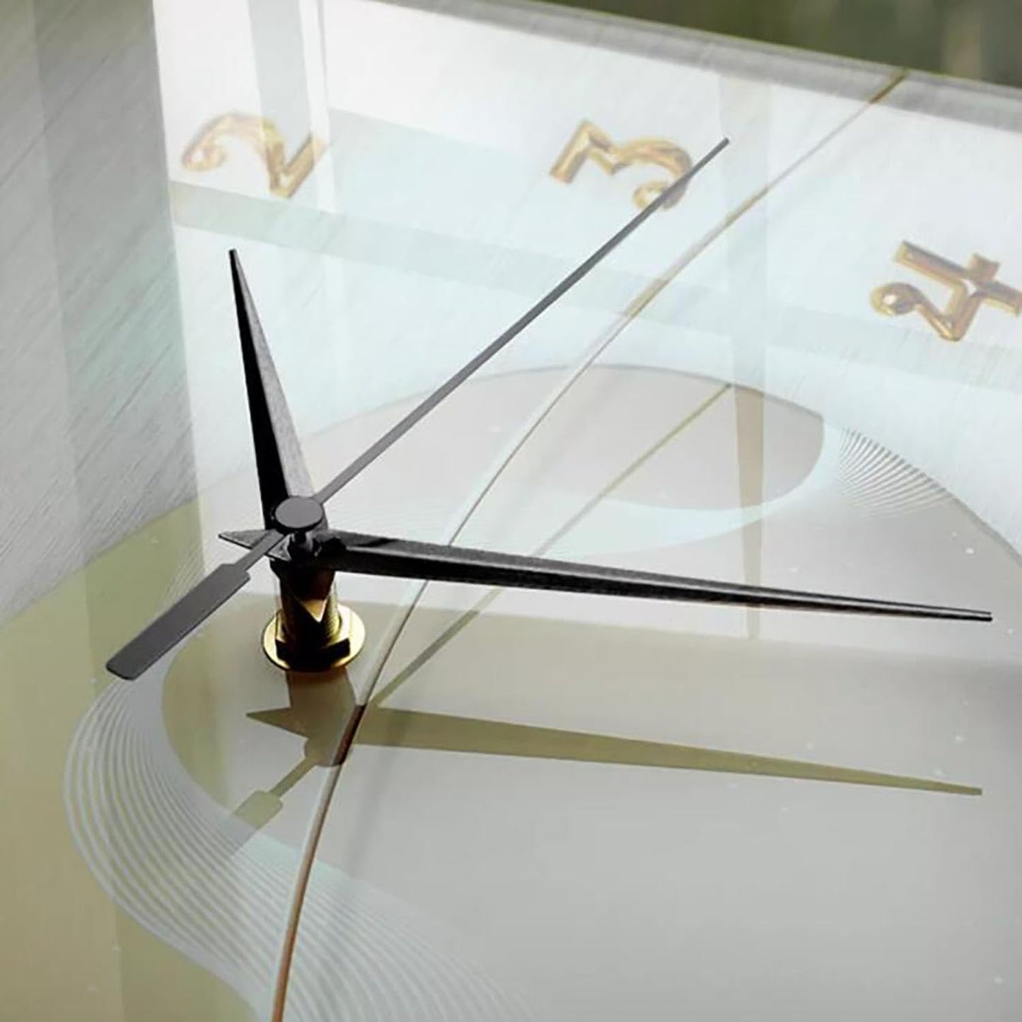Reloj de pared con sensor luminoso de esquina, reloj de pared de esquina de doble cara con escala numérica, diseño acrílico para dormitorio y sala de estar