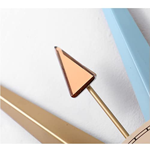DUPLUSFUN Reloj de Pared Lucky Star Metal Reloj Digital sin tictac Reloj de Pared silencioso Moderno para Sala de Estar, Dormitorio, Comedor, Oficina Cuarzo de Calidad