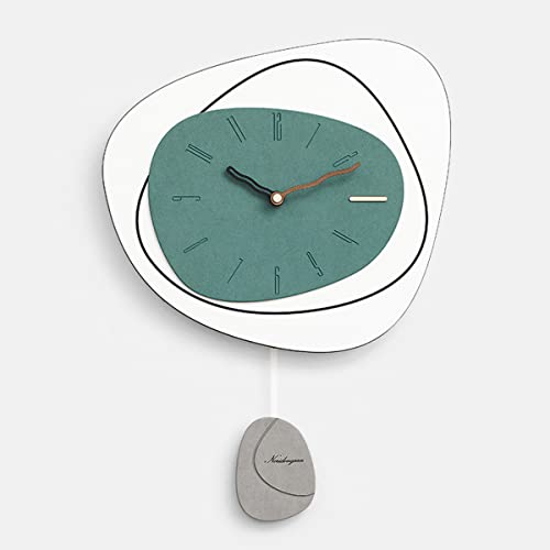 Reloj De Pared, Reloj De Péndulo Moderno Silencioso Sin Tictac, Reloj De Pared Decro Creativo De Arte De Lujo, para Sala De Estar, Cocina, Comedor, Dormitorio, Jardín Y Patio,D Decoration