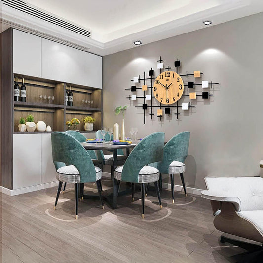 Reloj de pared grande y moderno para decoración de sala de estar, oficina, dormitorio, relojes de pared simples